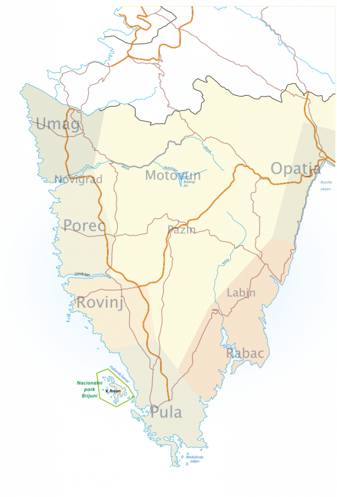 Domizil Karte Istrien Regionen Immobilien Verkauf